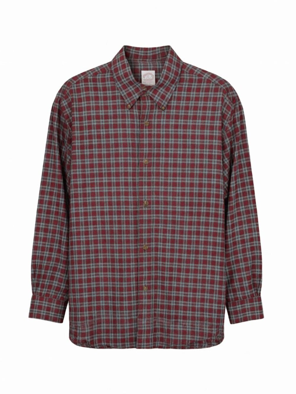 Brooks Brothers Men's Plaid Button Down Shirt L Red